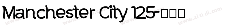 Manchester City 125字体转换